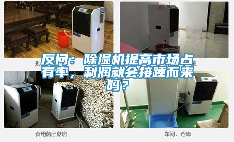 反問：除濕機提高市場占有率，利潤就會接踵而來嗎？