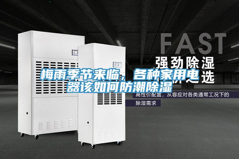 梅雨季節來臨，各種家用電器該如何防潮除濕