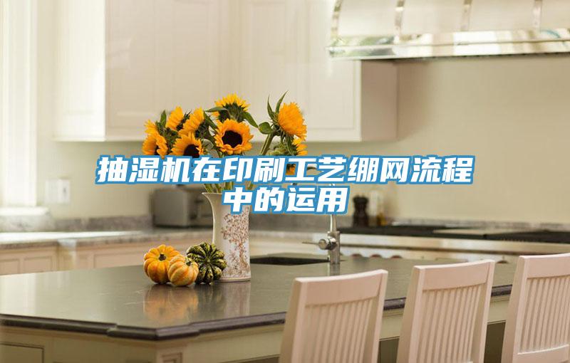 抽濕機在印刷工藝繃網流程中的運用