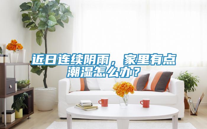 近日連續陰雨，家里有點潮濕怎么辦？