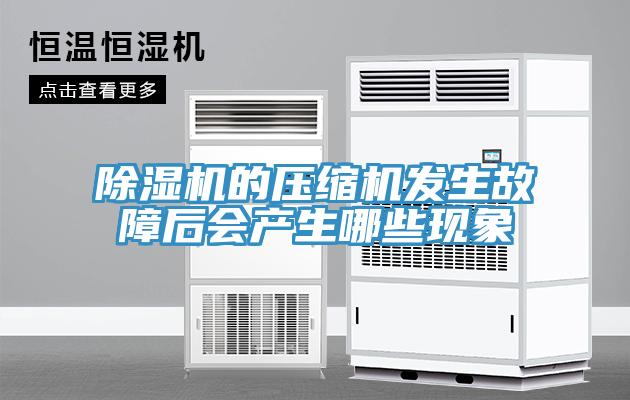 除濕機的壓縮機發生故障后會產生哪些現象