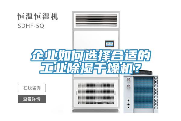 企業(yè)如何選擇合適的工業(yè)除濕干燥機(jī)？