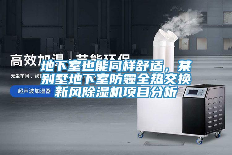 地下室也能同樣舒適，某別墅地下室防霾全熱交換新風(fēng)除濕機項目分析