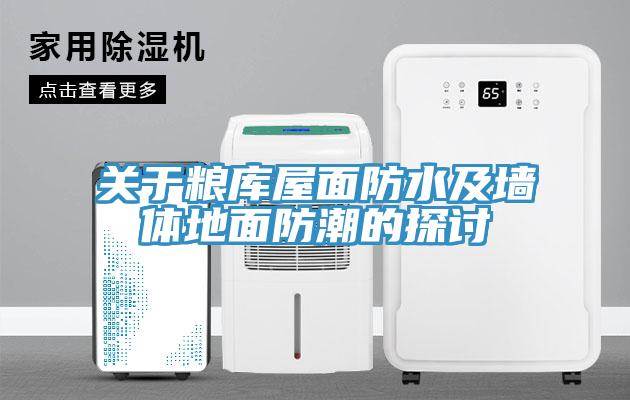 關于糧庫屋面防水及墻體地面防潮的探討