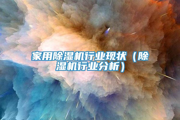 家用除濕機行業(yè)現(xiàn)狀（除濕機行業(yè)分析）