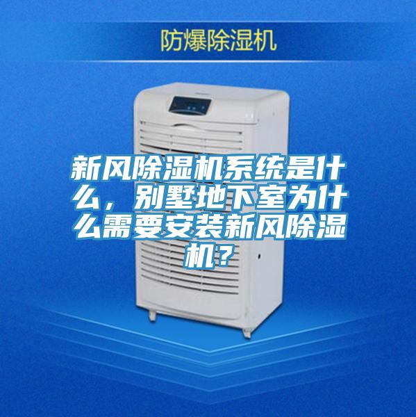 新風除濕機系統(tǒng)是什么，別墅地下室為什么需要安裝新風除濕機？