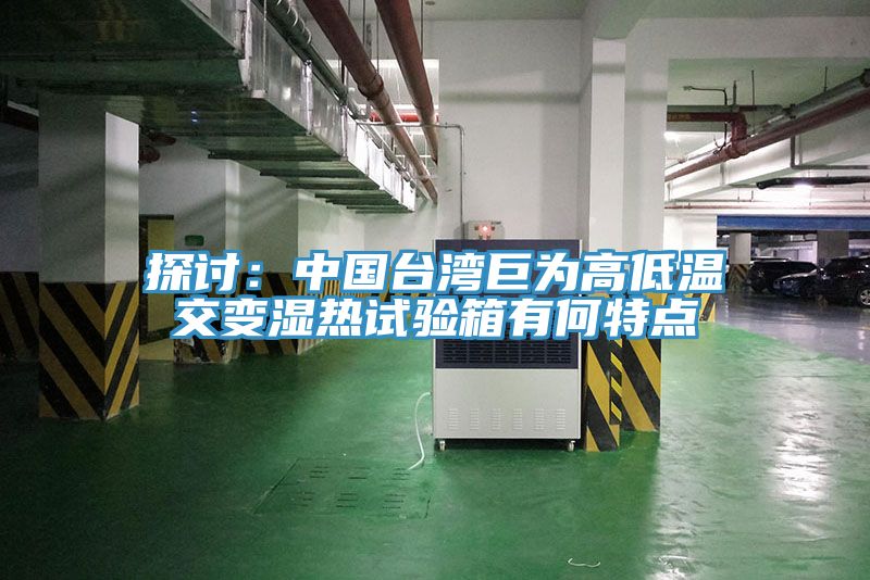 探討：中國臺灣巨為高低溫交變濕熱試驗箱有何特點