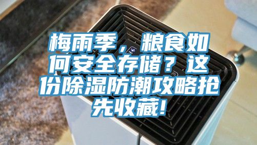 梅雨季，糧食如何安全存儲？這份除濕防潮攻略搶先收藏!