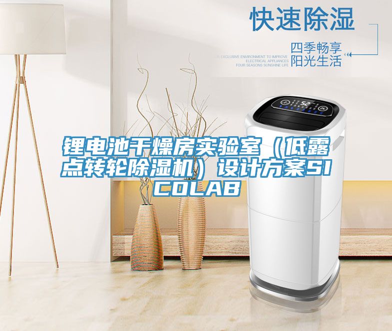 鋰電池干燥房實驗室（低露點轉輪除濕機）設計方案SICOLAB