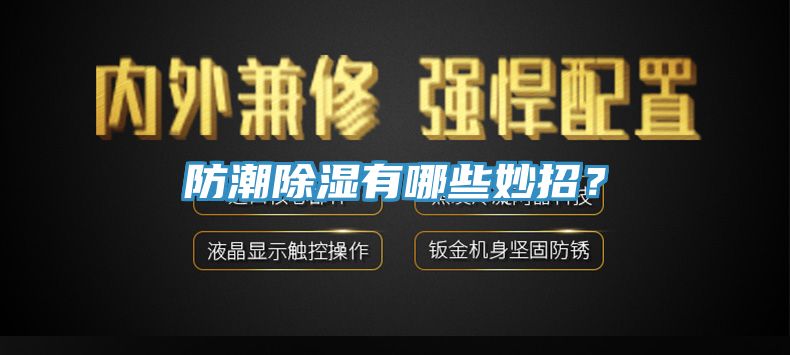 防潮除濕有哪些妙招？