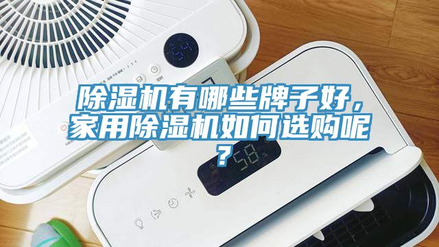 除濕機有哪些牌子好，家用除濕機如何選購呢？